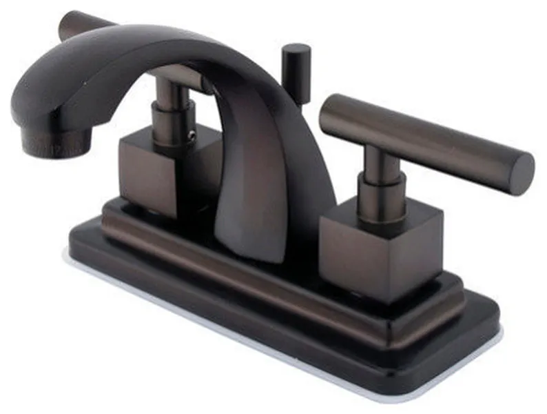 Claremont Two Handle 4" Centerset Lavatory Faucet with Brass Pop-up