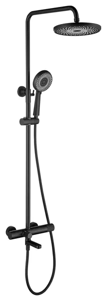 Classic  Wall Mounted Complete Shower System, Matte Black