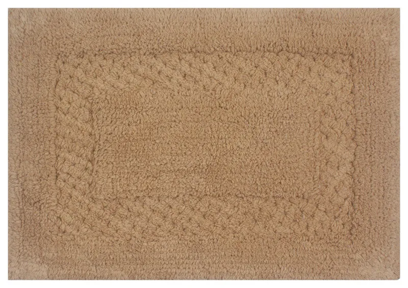 Classy Bath Rugs Set, 17"x24" Rectangle, Linen