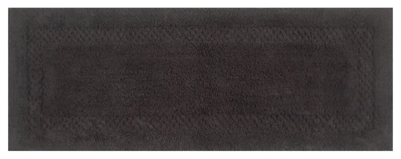 Classy Bath Rugs Set, 21"x54" Runner, Gray