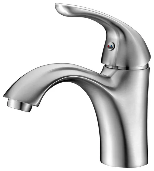 Clavier Single Hole Single-Handle Mid-Arc Bathroom Faucet, Brushed Nickel