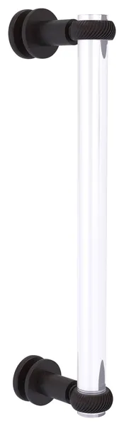 Clearview 12" Single Side Twist Accent Shower Door Pull, Venetian Bronze
