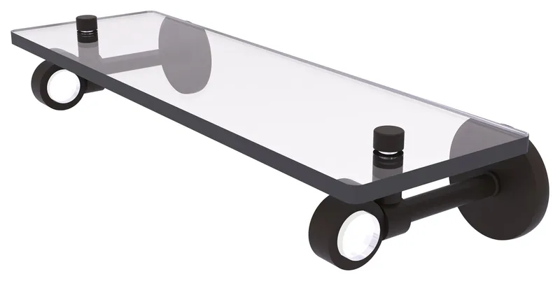 Clearview 16" Glass Shelf, Oil Rubbed Bronze