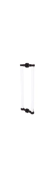Clearview 18" Back to Back Groovy Accent Shower Door Pull, Antique Bronze