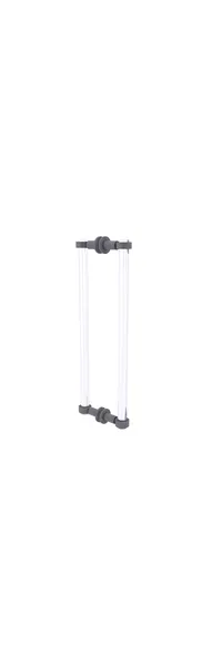 Clearview 18" Back to Back Shower Door Pull, Matte Gray