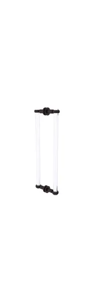 Clearview 18" Back to Back Twist Accent Shower Door Pull, Antique Bronze