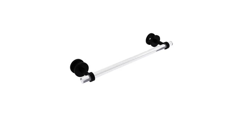 Clearview 18" Shower Door Towel Bar, Matte Black