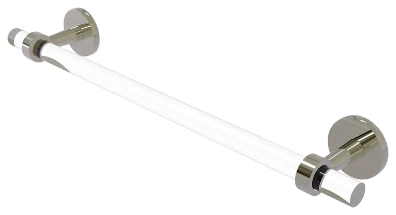Clearview 18" Towel Bar, Polished Nickel