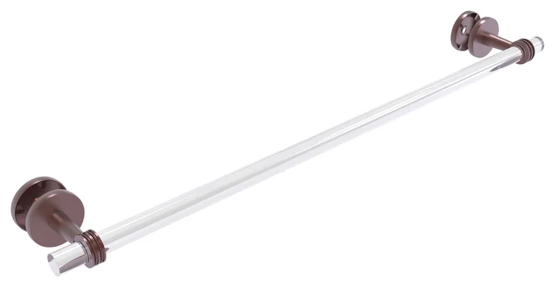 Clearview 30" Dotted Shower Door Towel Bar, Antique Copper