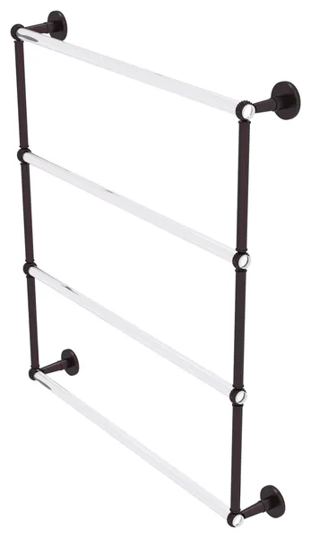 Clearview 4 Tier 30" Ladder Towel Bar, Twisted Accents, Antique Bronze
