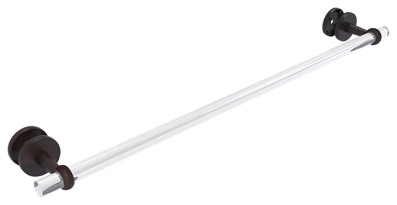 Clearview Collection 30" Shower Door Towel Bar, Twisted Accents, Venetian Bronze