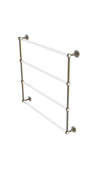Clearview Collection 4 Tier 36" Ladder Towel Bar, Groovy Accents, Antique Brass