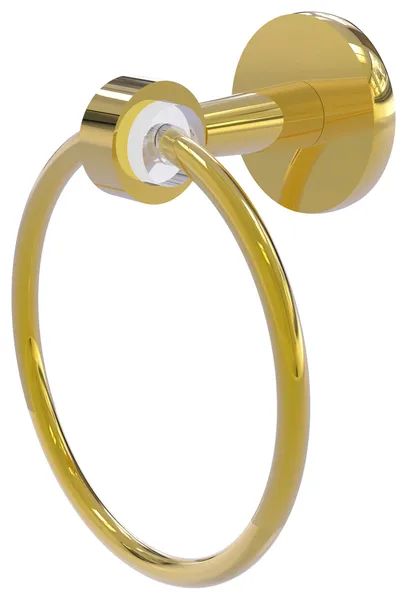 Clearview Towel Ring, Polished Brass