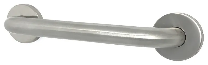 Clench Stainless Steel Grab Bar, 36', Satin Stainless