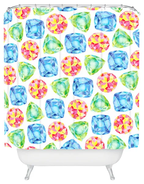 Cmykaren Jewels Shower Curtain