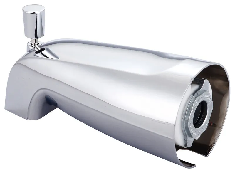 Combo Diverter Tub Spout, Polished Chrome