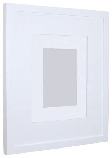 Compact Portrait 11"x14" Mirrored Medicine Cabinet by Fox Hollow Furnishings, Contemporary White