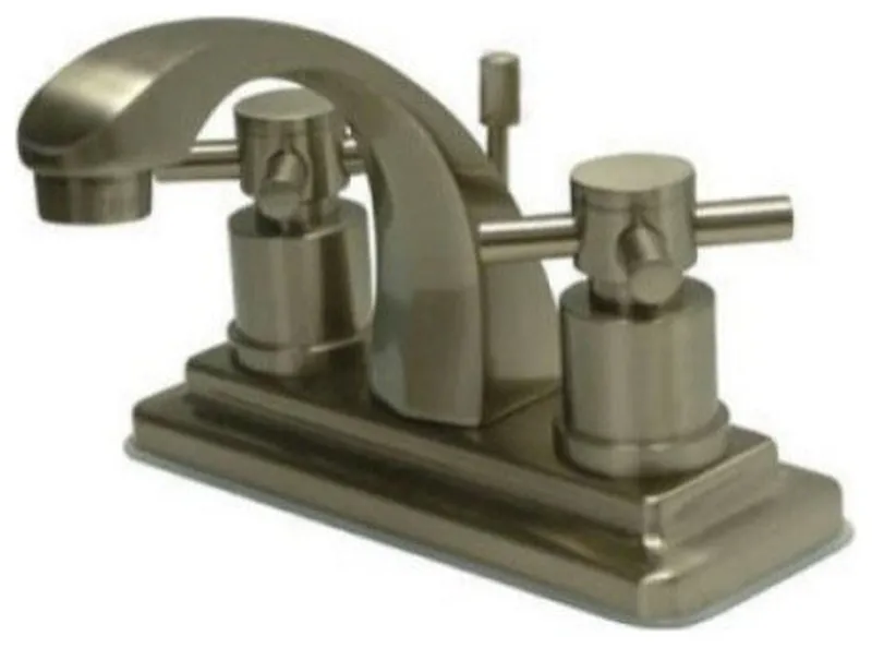 Concord Two Handle 4" Centerset Lavatory Faucet With Brass Pop-up