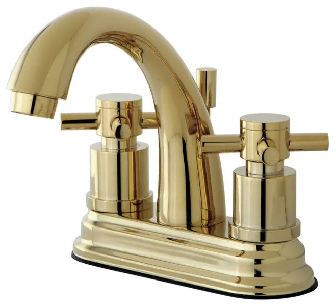 Concord Two Handle Centerset Lavatory Faucet With Brass Pop-Up