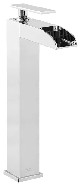 Concorde Single HoleHigh Arc Waterfall Bathroom Faucet, Chrome