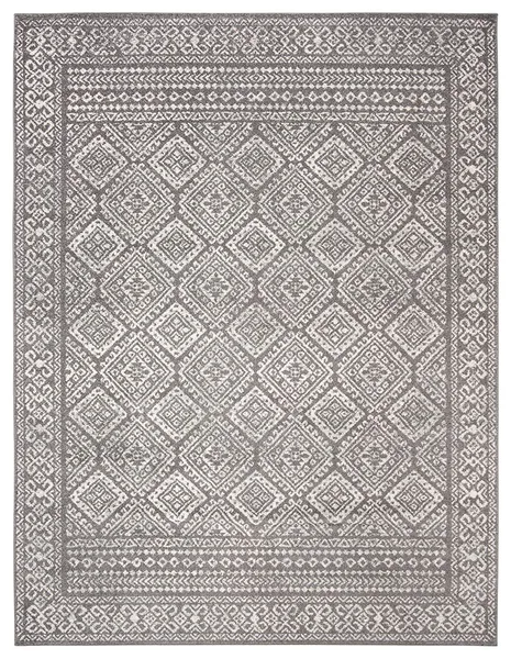 Contemporary Distressed Moroccan Area Rug in Stain Resistant Fiber