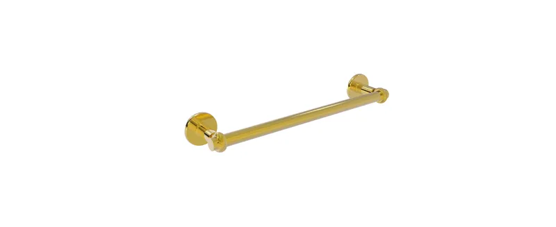 Continental 18" Towel Bar With Twist Detail, Polished Brass