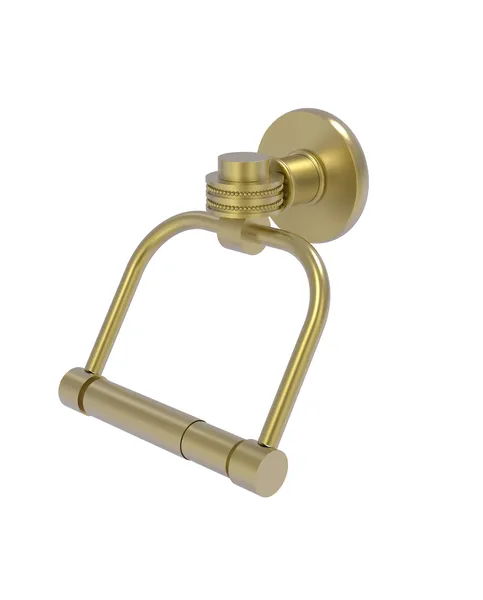 Continental 2 Post Toilet Tissue Holder With Dotted Accents, Satin Brass