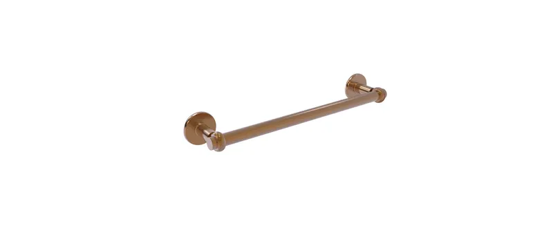 Continental 30" Towel Bar With Twist Detail, Brushed Bronze