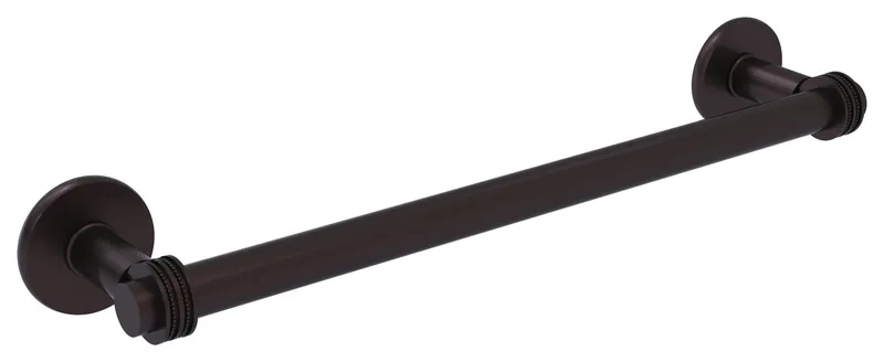 Continental 36" Towel Bar With Dotted Detail, Antique Bronze