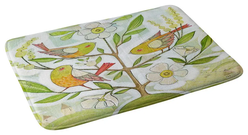 Cori Dantini Community Tree Memory Foam Bath Mat, 17"x24"