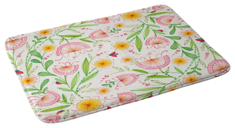 Cori Dantini Just Be Kind Memory Foam Bath Mat, 17"x24"