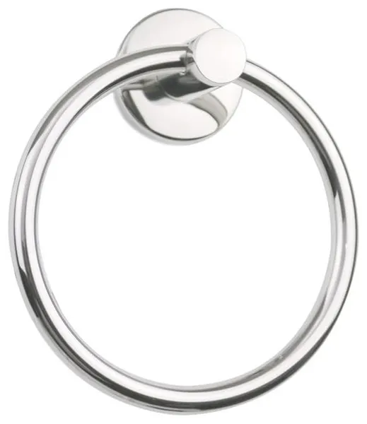Coronado Bath Wall Mount Round Hand-Towel Ring, Stainless Steel, Polished Stainless Steel