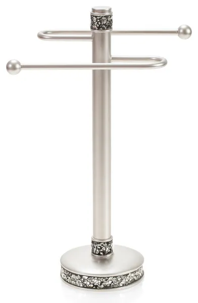 Crackled Glass Towel Stand