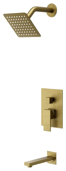 CRANACH CROZET Pressure Balance 6-Inch Tub and Shower Trim Kit, 1.75 GPM, Brushed Gold