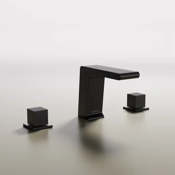 CRANACH FARNE Widespread Bathroom Faucet Sink Faucet with Pop-Up Drain, Matte Black