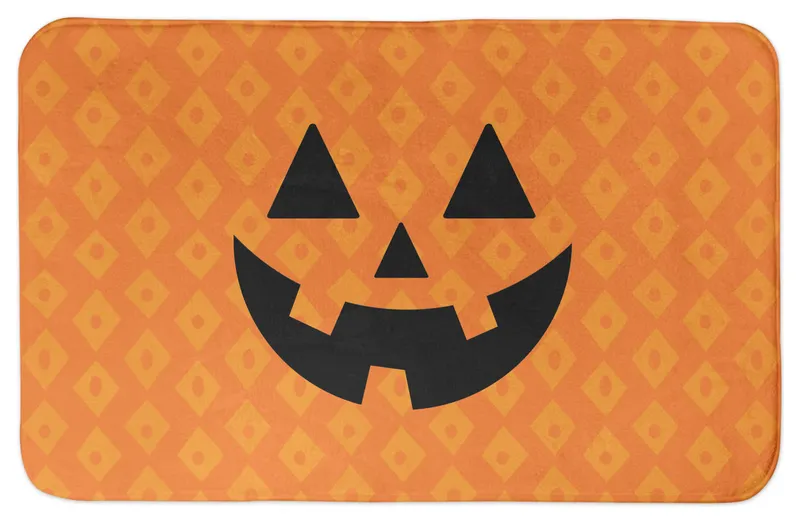Cute Jack O'Lantern 34x21 Bath Mat