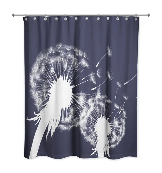 Dandelion Pair 2 71x74 Shower Curtain