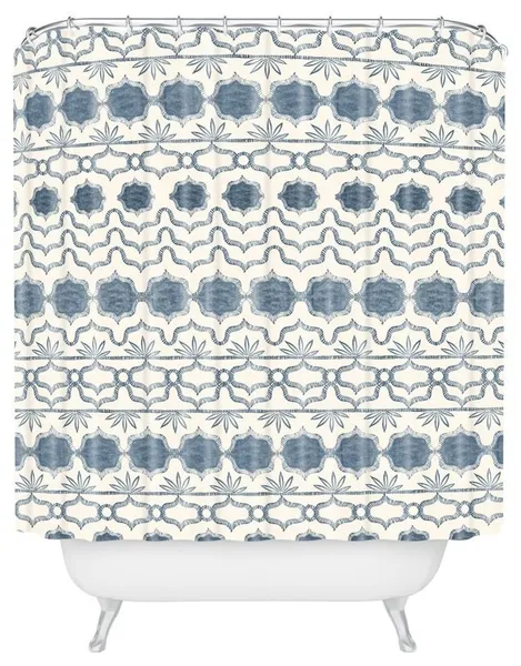 Dash And Ash Tuni Luna Shower Curtain, 72"x69"