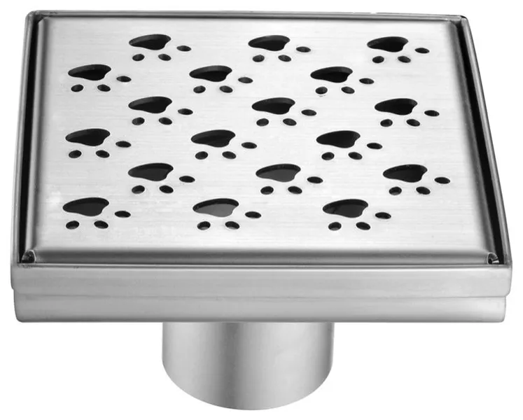 Dawn® LMU050504 Memuru River Series Square Shower Drain 5"L In Polished Satin