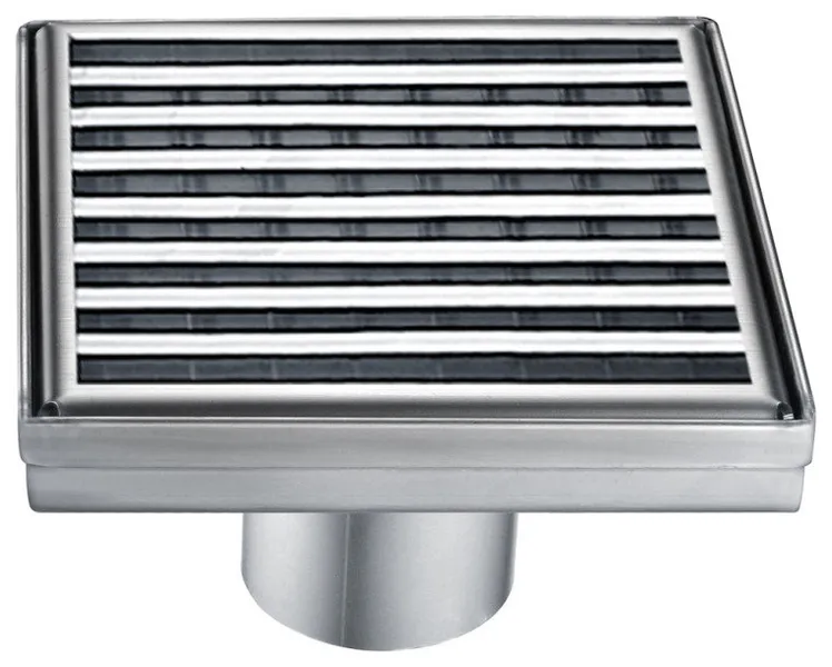Dawn® SWN050504 Wheaton River Series Square Shower Drain 5"L In Polished Satin