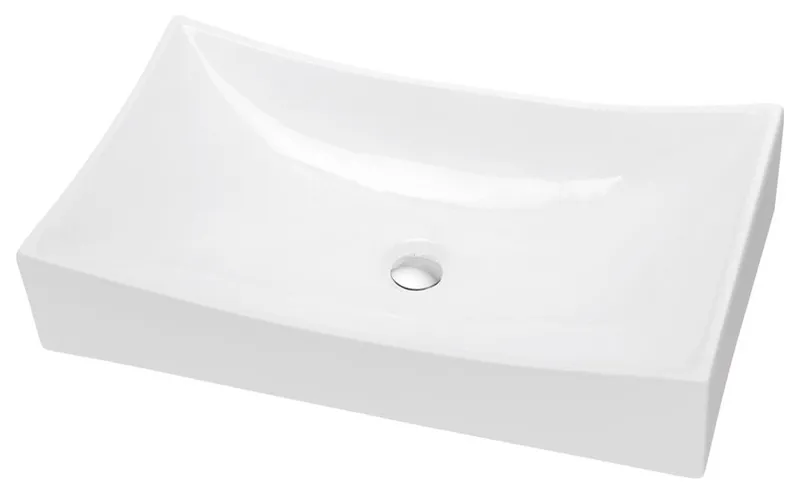 Dawn Vessel Above-Counter Rectangle Ceramic Art Basin