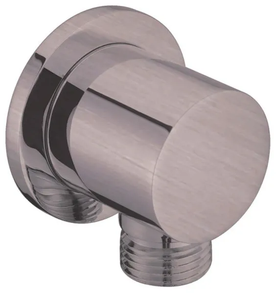 Dawn Wall Mount Supply Elbow, Round, Brushed Nickel