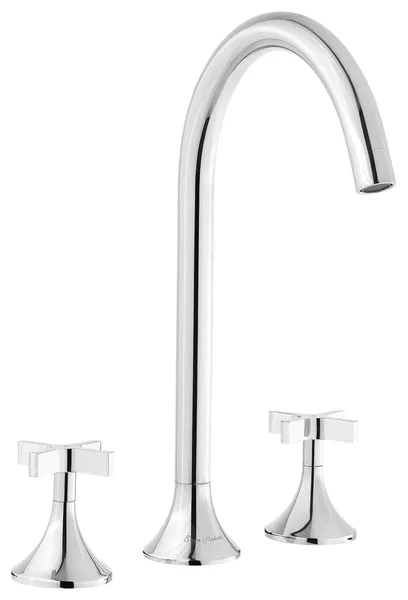 Daxton 8" Widespread, Cross Handle, Bathroom Faucet, Chrome