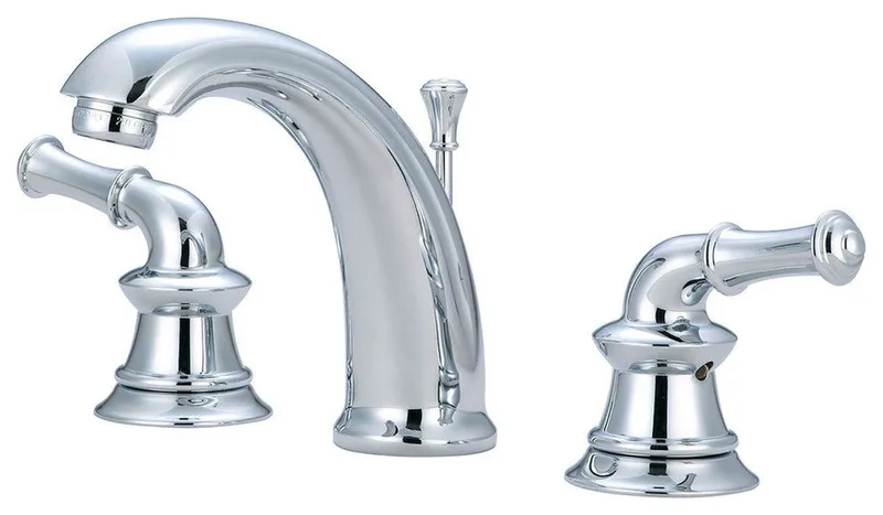 Del Mar Two Handle Bathroom Widespread Faucet, Polished Chrome