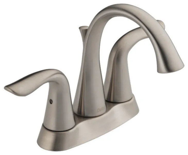Delta 1.5 GPM 2-Handle Center Set Faucet, Stainless Steel