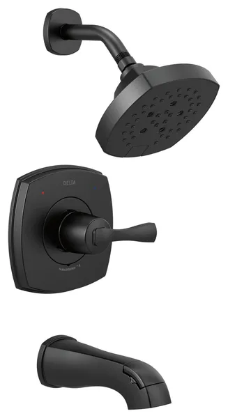 Delta 14 Series Tub and Shower Matte Black