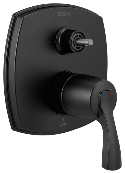 Delta 14Series Intergrtd Diverter Trim With 3F Diverter No Handle Matte Black