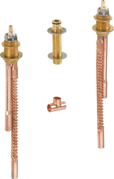 Delta 18 GPM 2-Handle Roman Tub/Whirlpool Faucet Rough-In Rough Brass