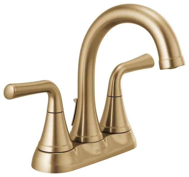 Delta 2533LF-MPU Kayra 1.2 GPM Centerset Bathroom Faucet - Champagne Bronze