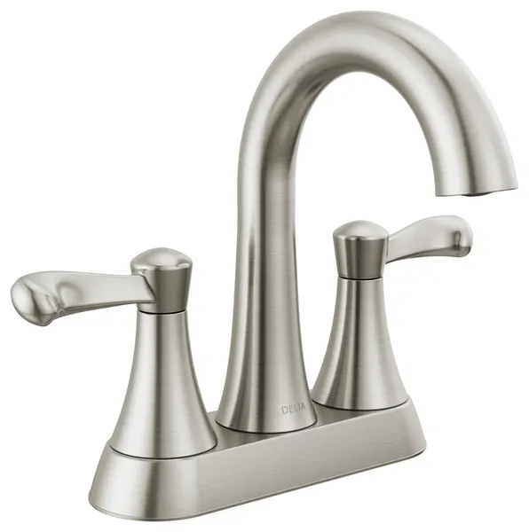 Delta 25897LF Esato 1.2 GPM Two Handle Centerset Bathroom Faucet - SpotShield